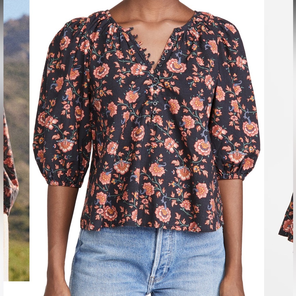 THE GREAT. The Ravine Top, Antique Floral, 2